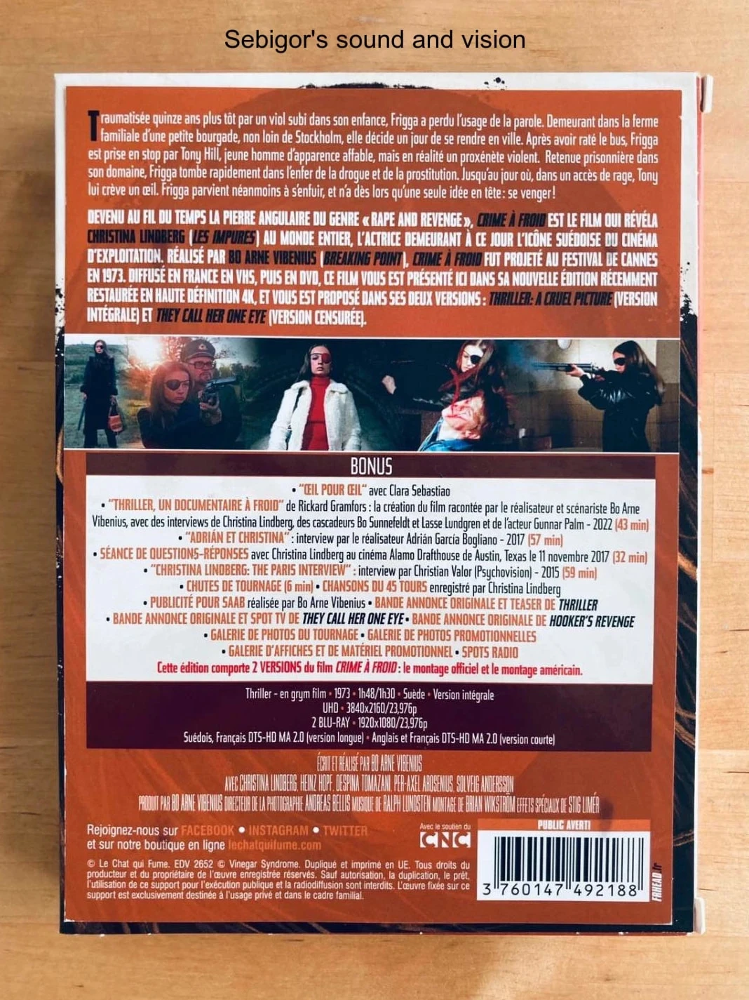 Coffret Blu-ray DVD Crime à froid. – photo 2